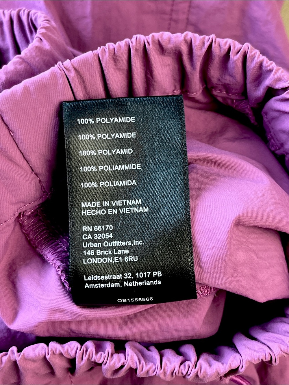 Urban Outfitters Parachute Pants Women X-Small Fuchsia EUC Baggy Cargo Y2K - Picture 12 of 12